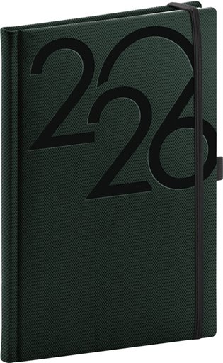 NOTIQUE Týdenní diář Ajax 2026, zelený, 15 x 21 cm Presco Group