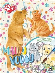 Štěňátka a koťátka - Maluj vodou A4