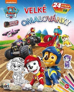 Tlapková patrola - Velké omalovánky - 