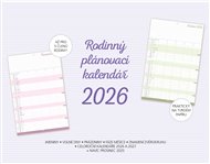 Rodinný plánovací kalendář 2026 - prázdný
