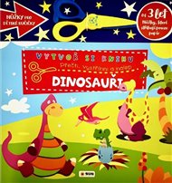 Vytvoř knihu Dinosauři - Přečti, vystřihni, nalep 3+