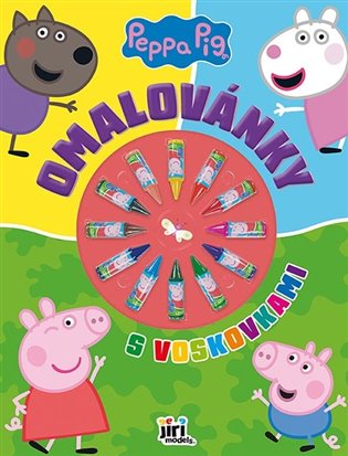 Omalovánky s voskovkami Prasátko Peppa - 