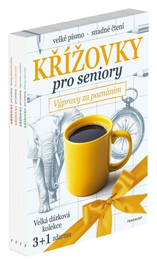 Křížovky pro seniory – Výpravy za poznáním (box) -  kolektiv