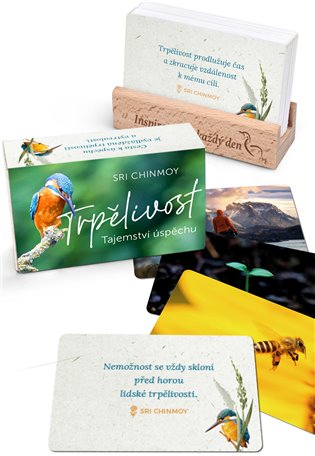 Trpělivost - s dřevěným stojánkem - Sri Chinmoy