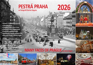 12měsíční kalendář na 2026 rok: Pestrá Praha ve fotografii Borise Koguta - Boris Kogut