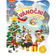 Nejkrásnější vánoční omalovánky se samolepkami Tlapková patrola