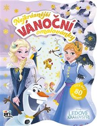 Nejkrásnější vánoční omalovánky se samolepkami Ledové království