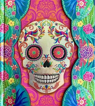 Boncahier - Arte Mexicano - Lebka - Luxusní zápisník