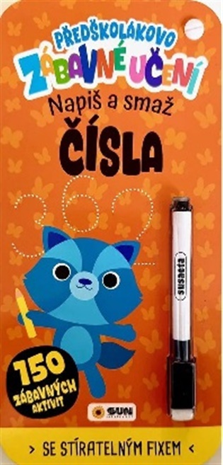 Předškolákovo zábavné učení - ČÍSLA- napiš a smaž - 