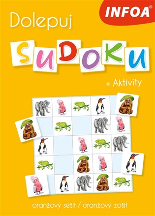 Dolepuj sudoku + Aktivity - oranžový sešit - 