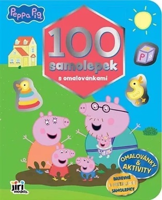 100 samolepek s omalovánkami Prasátko Peppa - 