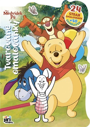 Tvarované omalovánky Medvídek Pú - 