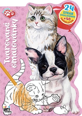 Tvarované omalovánky Štěňátka a koťátka - 