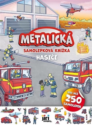 Metalická samolepková knížka Hasiči - 