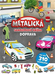 Metalická samolepková knížka Doprava