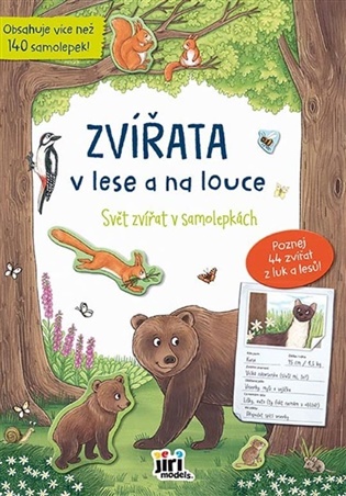 Svět zvířat v samolepkách Zvířata v lese a na louce - 