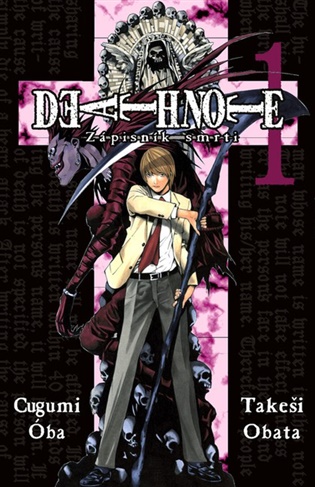 Death Note - Zápisník smrti 1 + dárek zarážka do knihovny - Cugumi Óba, Takeši Obata