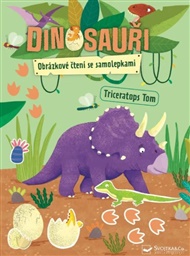 Dinosauři Obrázkové čtení se samolepkami