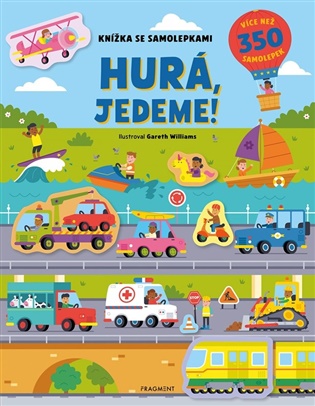 Knížka se samolepkami - Hurá, jedeme! - 