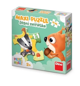 PRVNÍ HRANÍ: LESNÍ ZVÍŘÁTKA 15 maxi Puzzle - 