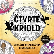 Čtvrté křídlo - oficiální omalovánky a samolepky - Rebecca Yarros