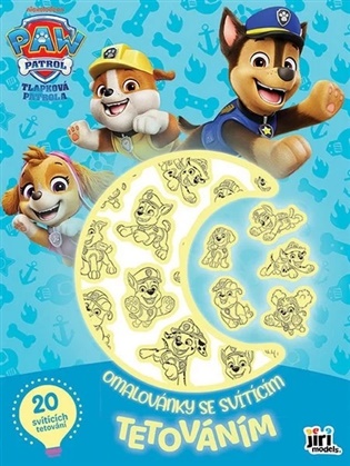 Omalovánky se svítícím tetováním Tlapková patrola - 