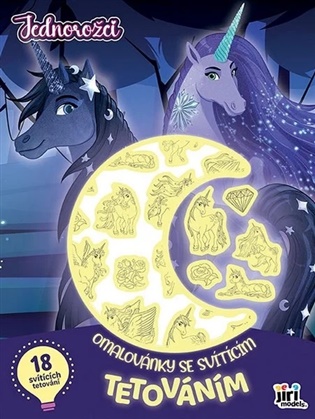 Omalovánky se svítícím tetováním Jednorožci - 