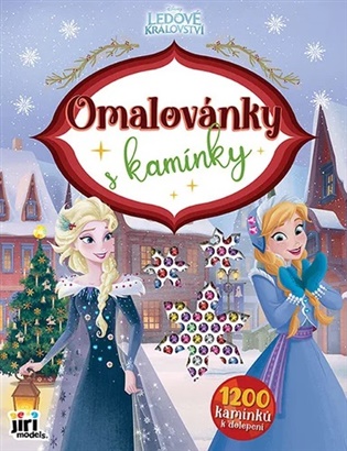 Omalovánky s kamínky Ledové království Vánoce - 