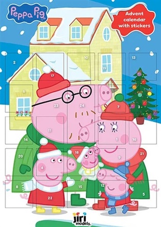 Adventní kalendář se samolepkami Prasátko Peppa - 