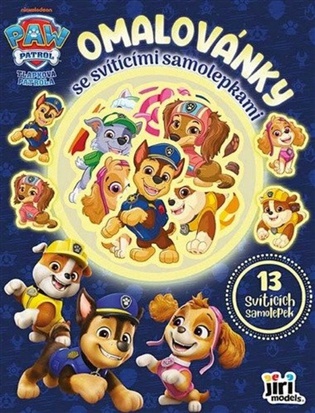 Omalovánky se svítícími samolepkami Tlapková patrola - 