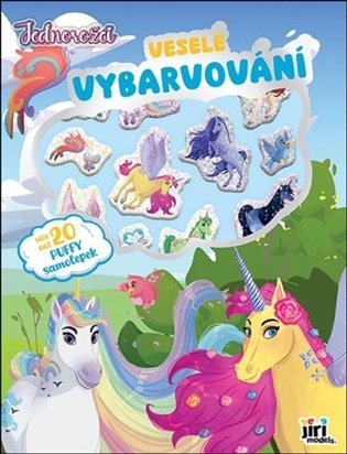 Veselé vybarvování se super samolepkami Jednorožci - 