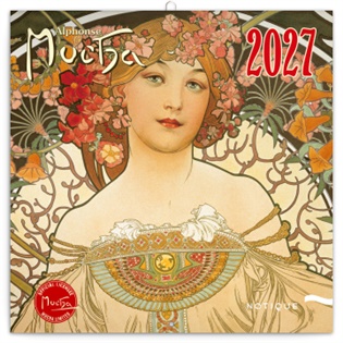 Poznámkový kalendář Alfons Mucha 2027 - 