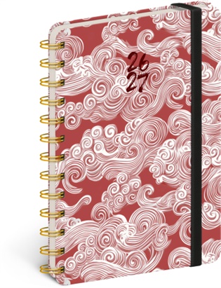 Spirálový 18měsíční diář Petito – Mraky 2026/2027 - 