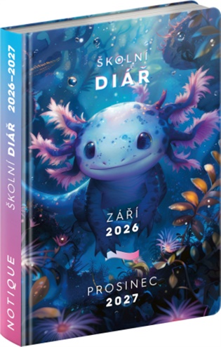 Školní diář Axolotl (září 2026 – prosinec 2027) - 