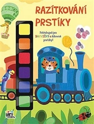 Razítkování prstíky Vlak