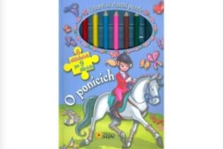 O ponících - Vybarvi si vlastní puzzle: 6 skládaček po 9 dílcích - Marcela Grez