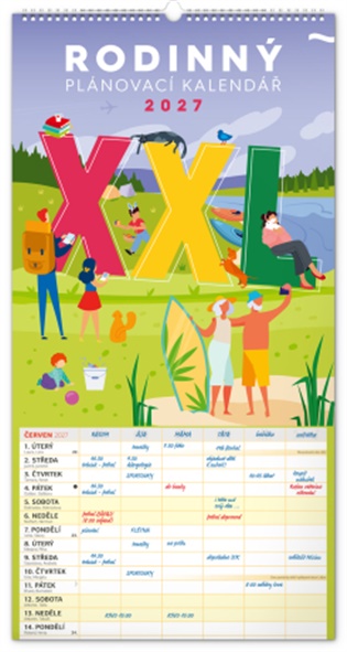 Nástěnný kalendář Rodinný plánovací XXL 2027 - 
