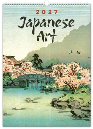 Nástěnný kalendář Vintage plakáty – japonské umění 2027 - 