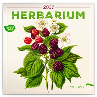 Poznámkový kalendář Herbář 2027, PLASTIC FREE - 