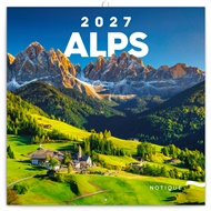 Poznámkový kalendář Alpy 2027