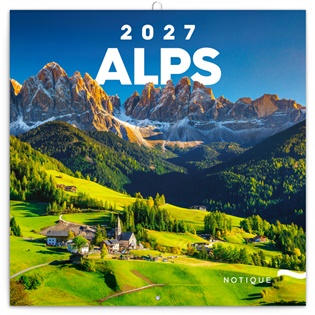 Poznámkový kalendář Alpy 2027 - 