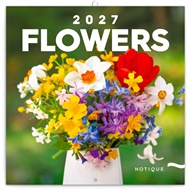 Poznámkový kalendář Květiny 2027