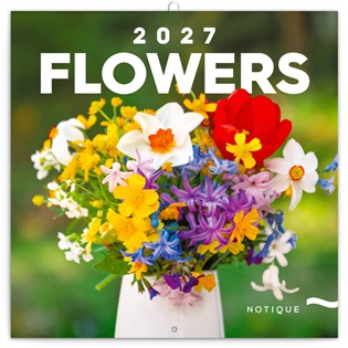 Poznámkový kalendář Květiny 2027 - 