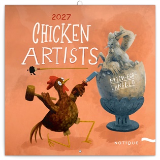 Poznámkový kalendář Chicken Artists 2027 - 