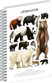 Spirálový blok Animalium – Medvědovité šelmy, čistý, A5