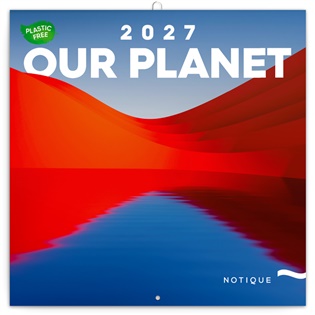 Poznámkový kalendář Naše Planeta 2027, PLASTIC FREE - 