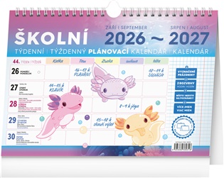 Školní plánovací kalendář s háčkem 2027 - 