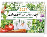Měsíční plánovací kalendář se semínky 2027