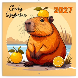 Poznámkový kalendář Rozverné kapybary 2027 - 