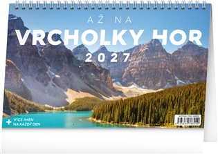 Stolní kalendář Až na vrcholky hor 2027 - 